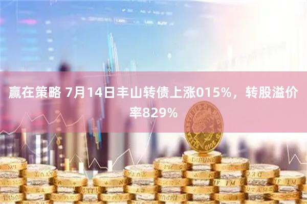 赢在策略 7月14日丰山转债上涨015%，转股溢价率829%